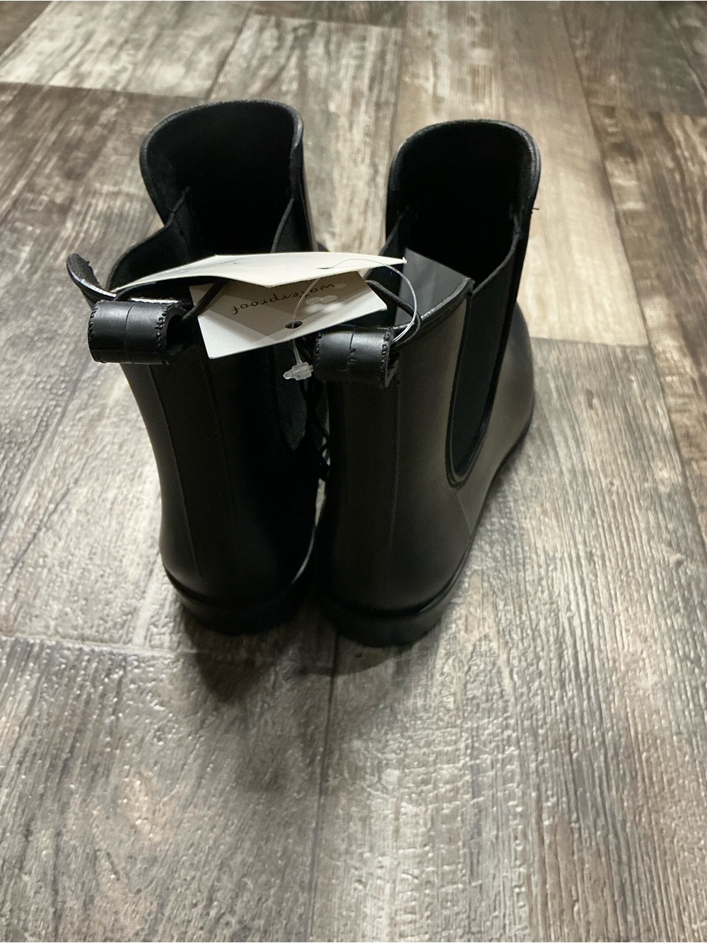a new day Black Chelsea Rain Boots Size 7 - Picture 14 of 16